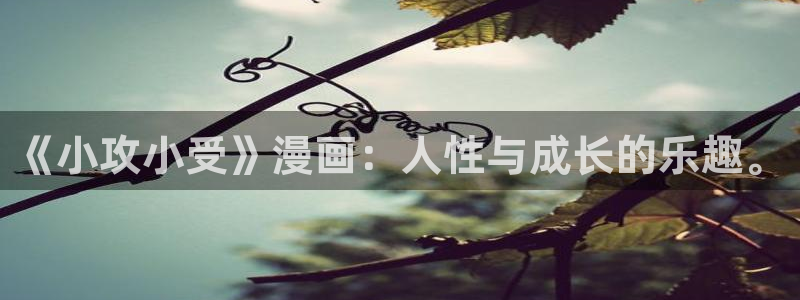 汗汗漫画免费登录页面看漫画：《小攻小受》漫画：人性与成长的乐趣。